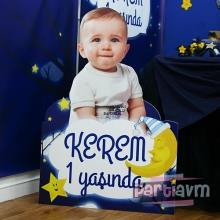 Partiavm Little Star Doğum Günü Süsleri 70x100 cm Katlanmaz Pano Afiş Özel Kesim satın al