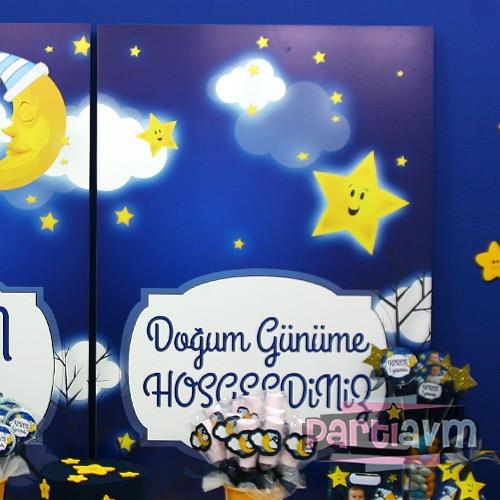 Little Star Doğum Günü Süsleri 70x100 cm Katlanmaz Pano Afiş