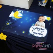 Partiavm Little Star Doğum Günü Süsleri Amerikan Servis Kalın Kuşe Kağıt 5 Adet satın al