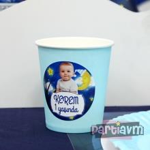 Partiavm Little Star Doğum Günü Süsleri Etiketli Karton Bardak 5 Adet satın al