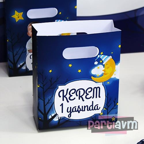 Little Star Doğum Günü Süsleri Hediye Çantası Özel Tasarım 13 X 16 cm 5 Adet