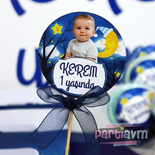 Little Star Doğum Günü Süsleri Kürdan Süs Seti Büyük Boy 10 lu Paket