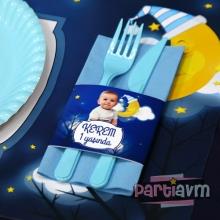 Partiavm Little Star Doğum Günü Süsleri Peçete ve Peçete Bandı 5 Adet satın al