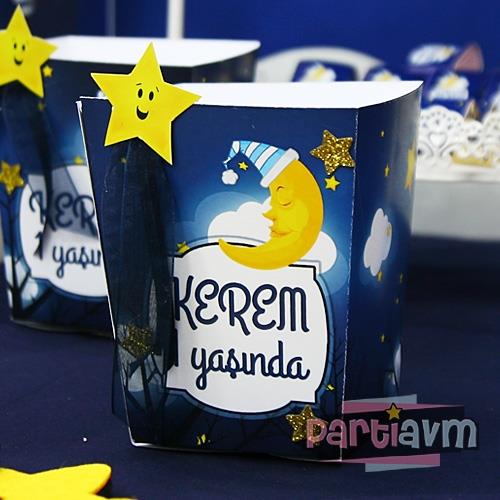 Little Star Doğum Günü Süsleri Popcorn Kutusu 5 Adet