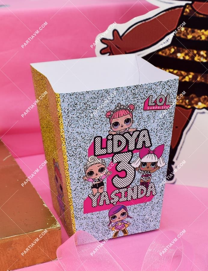 LOL Doğum Günü Popcorn Kutusu 5 Adet