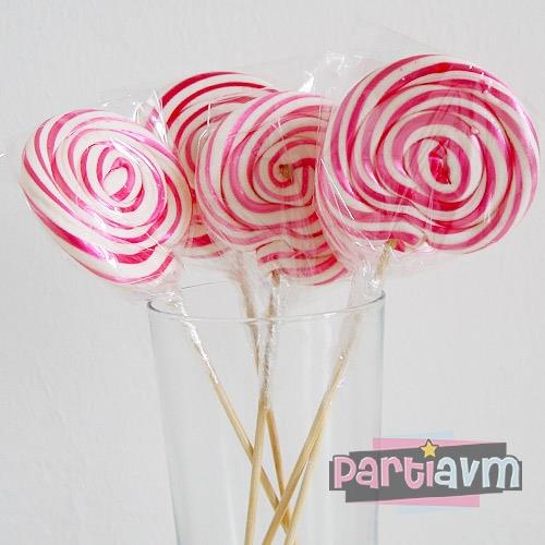 Lolipop Şeker Pembe 5 Adet