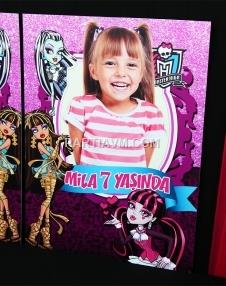 Partiavm Lüks Monster High Doğum Günü Süsleri 70x100 cm Katlanmaz Pano Afiş satın al