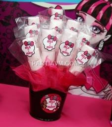 Partiavm Lüks Monster High Doğum Günü Süsleri Marshmallow Etiketli Kovada 10 Adet Etiketli Çubuklu  satın al