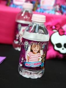 Partiavm Lüks Monster High Doğum Günü Süsleri Su Şişesi Bandı 5 Adet satın al