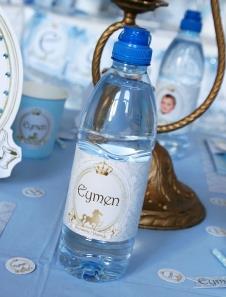 Partiavm Lüks Prens Doğum Günü Süsleri Su Şişesi Bandı 10 Adet satın al