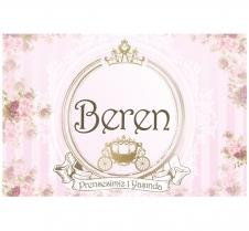 Partiavm Lüks Prenses Doğum Günü 150x100 cm Dev Yırtılmaz Branda Afiş satın al