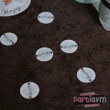 Partiavm Lüks Vintage Doğum Günü Süsleri Karton Masaüstü Konfeti İsimli 3 cm Pakette 50 Adet satın al