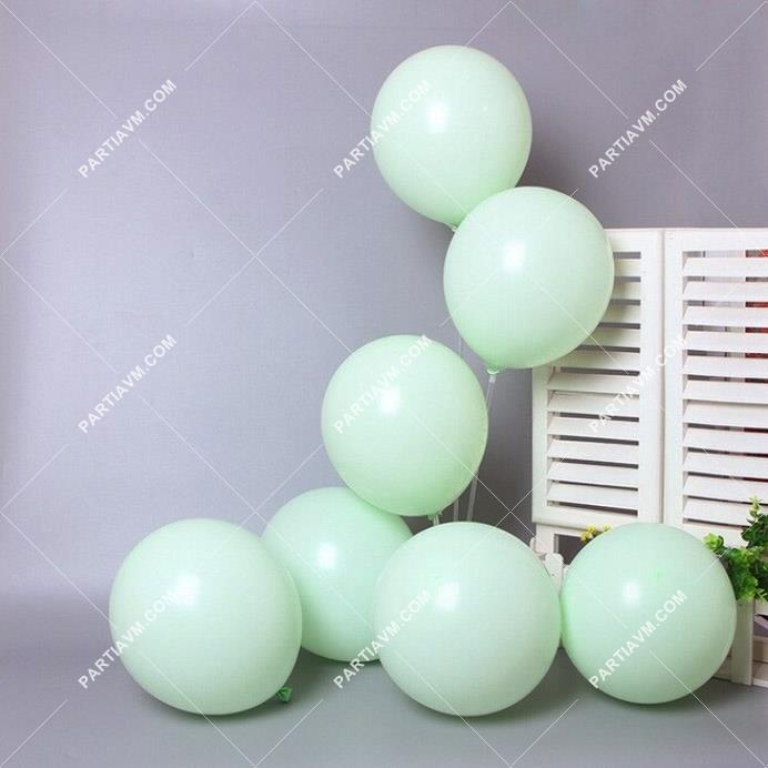 Makaron Balon Mint Yeşili 10lu