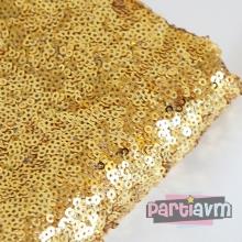 Miss Dekor Masa Örtüsü Altın Sarısı Pullu Kumaş 200x150cm satın al