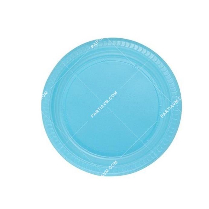 Mavi Plastik Tabak 22 cm 25li