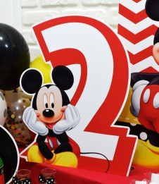 Partiavm Mickey Mouse Doğum Günü 60 cm Rakamlı Dekor Pano