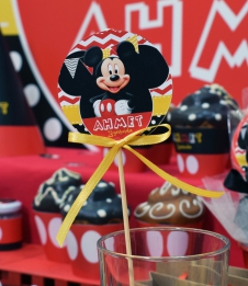 Partiavm Mickey Mouse Doğum Günü Kürdan Süs Seti Büyük Boy 10 Adet