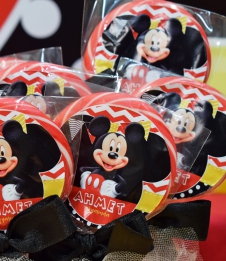 Partiavm Mickey Mouse Doğum Günü Lolipop Şeker Etiketli Süslemeli 10 Adet satın al