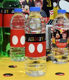 Partiavm Mickey Mouse Doğum Günü Su Şişesi Bandı 5 Adet satın al