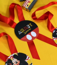 Partiavm Mickey Mouse Doğum Günü Sunum Etiketi Kurdele Askılı 5 Adet satın al