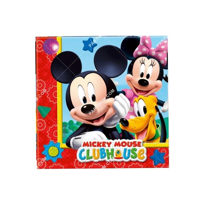  Mickey Mouse Lisanslı Kağıt Peçete 33x33 cm 20 li