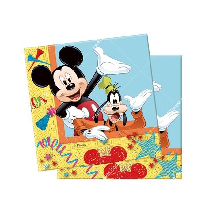  Mickey Mouse Lisanslı Kağıt Peçete 33x33 cm 20 li