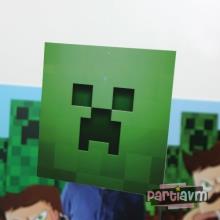 Partiavm Minecraft Doğum Günü 20 cm Önlü Arkalı Baskı Kalın Karton Misinalı Asma Süs