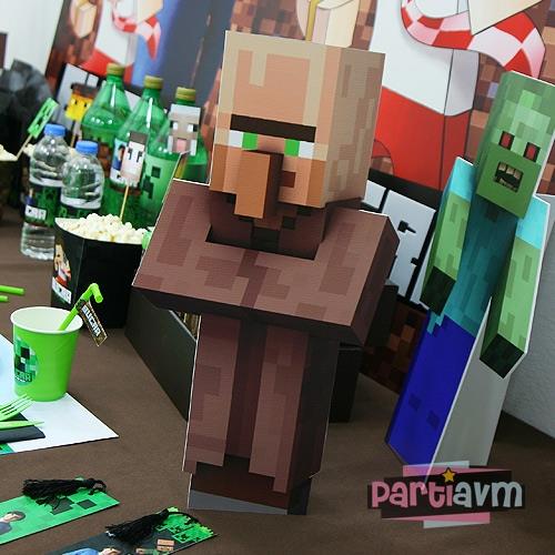 Minecraft Doğum Günü 40 cm Karakter Dekor Pano