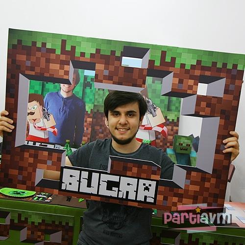 Minecraft Doğum Günü Hatıra Fotoğrafı Çekilme Çerçevesi 70x100cm