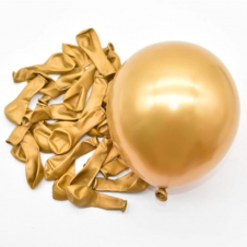 SAMM Mini Krom Lateks Balon Gold Renk 10 adet Parlak Altın Balon 12cm