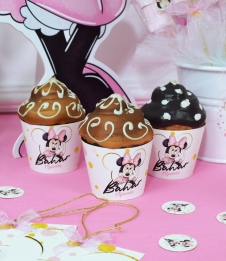 Partiavm Minnie Mouse Beyaz Doğum Günü Süsleri Cupcake Sargısı 10 Adet