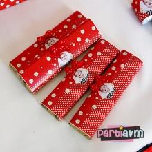 Partiavm Minnie Mouse Doğum Günü Süsleri Baton Çikolata ve Çikolata Bandı 10 Adet