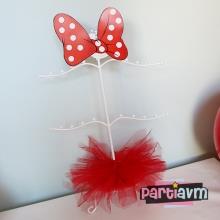 Partiavm Minnie Mouse Doğum Günü Süsleri Ferforje Süslenmiş Sunum Askısı satın al