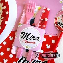 Partiavm Minnie Mouse Doğum Günü Süsleri Peçete Bandı ve Minnie Peçete 5 Adet satın al