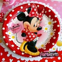 Partiavm Minnie Mouse Doğum Günü Süsleri Tabak Minnie 5 Adet satın al