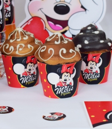 Partiavm Minnie Mouse Kırmızı Doğum Günü Süsleri Cupcake Sargısı 10 Adet