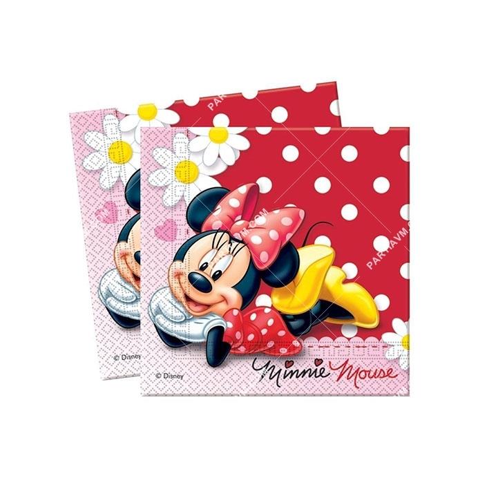 Minnie Mouse Lisanslı Kağıt Peçete 33x33 cm 20 li