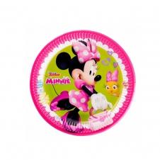 SAMM Minnie Mouse Lisanslı Karton Tabak 23 cm 8 li