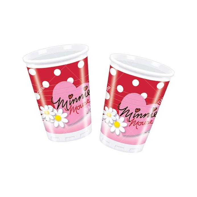  Minnie Mouse Lisanslı Plastik Bardak 200cc 8 li