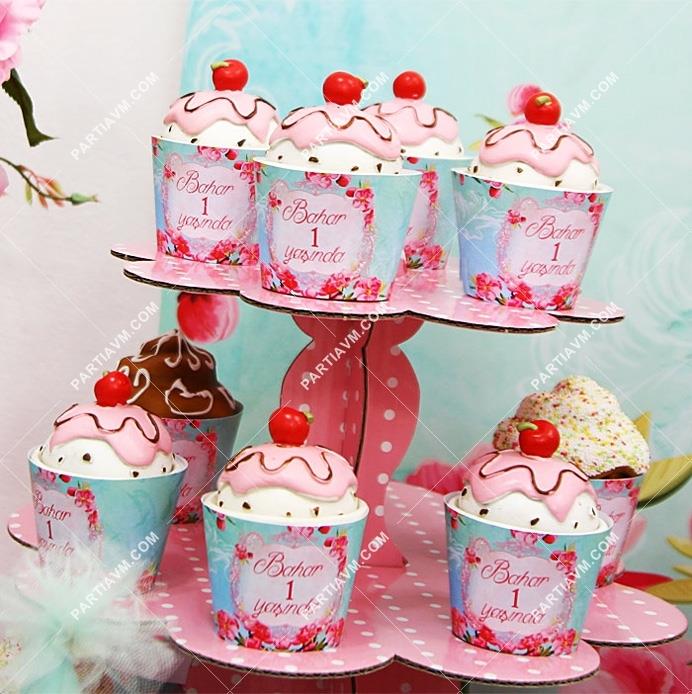 Mint Yeşili Doğum Günü Cupcake Sargısı 10 Adet