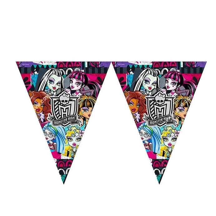 Monster High Lisanslı Üçgen Bayrak Afiş