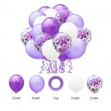 SAMM Mor Tonları Balon Demeti 20li satın al