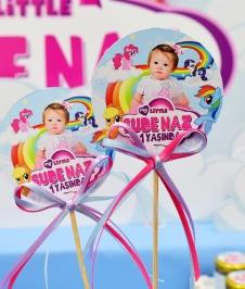 Partiavm My Little Pony Doğum Günü Kürdan Süs Seti Büyük Boy 10 Adet