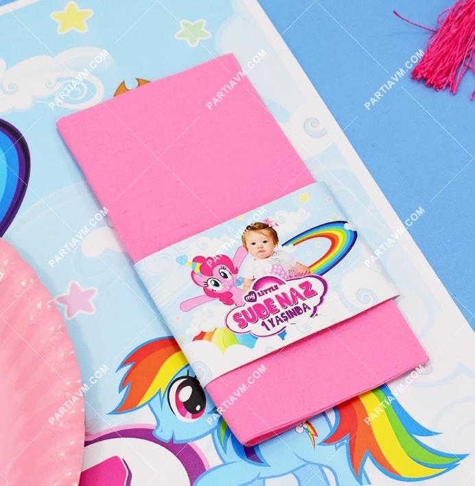 My Little Pony Doğum Günü Peçete Bandı ve Peçete 5 Adet