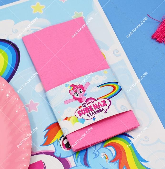 My Little Pony Doğum Günü Peçete Bandı ve Peçete 5 Adet