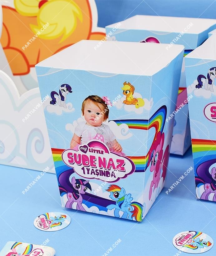 My Little Pony Doğum Günü Popcorn Kutusu 5 Adet