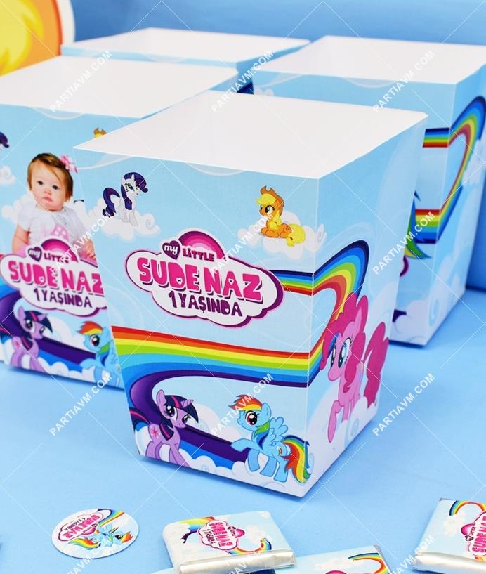 My Little Pony Doğum Günü Popcorn Kutusu 5 Adet