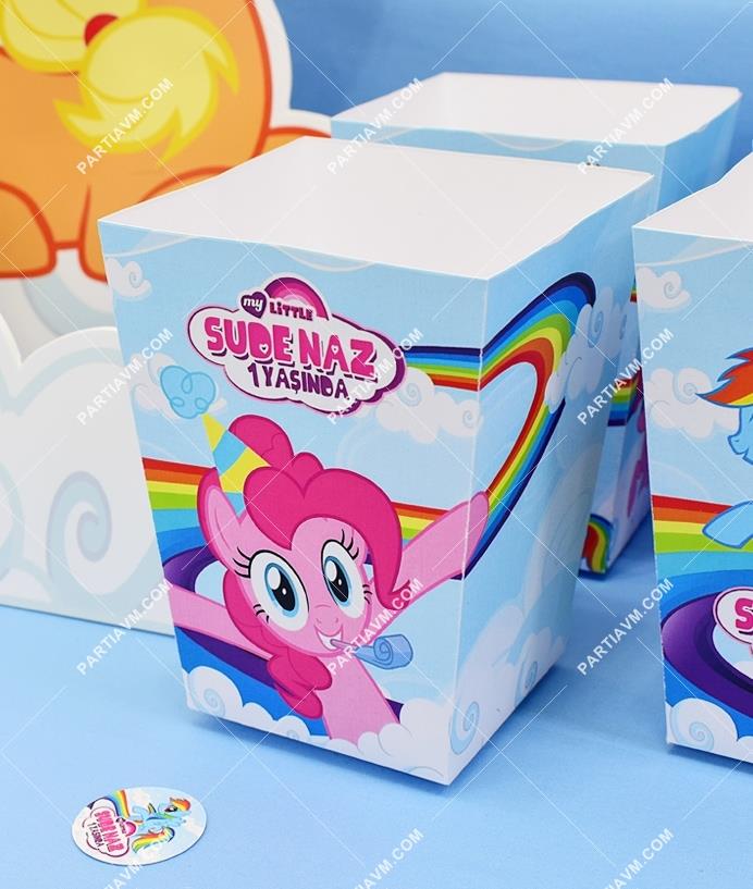 My Little Pony Doğum Günü Popcorn Kutusu 5 Adet