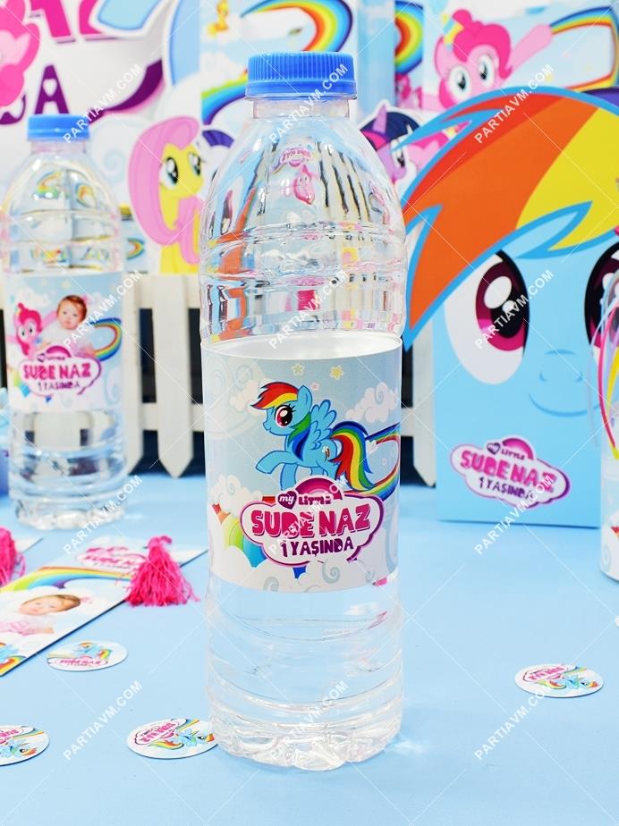 My Little Pony Doğum Günü Su Şişesi Bandı 5 Adet