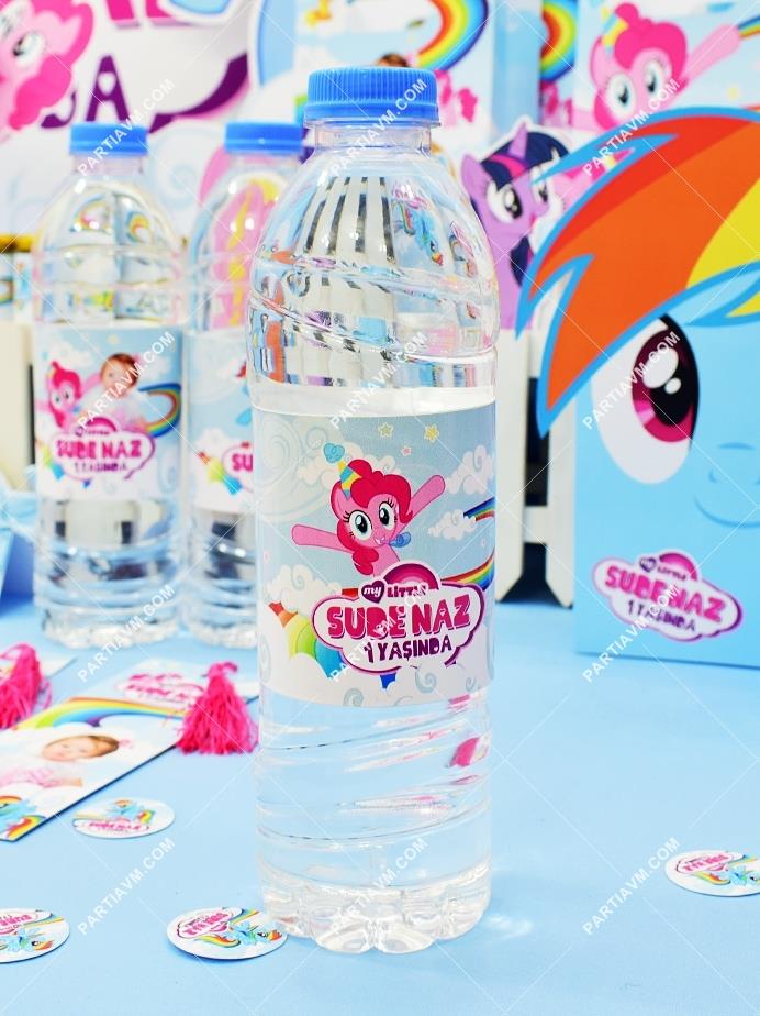 My Little Pony Doğum Günü Su Şişesi Bandı 5 Adet